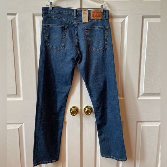 Levi's Men's 505 Regular Blue Jeans 34”x32” NWT - Picture 4 of 6
